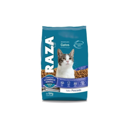 Raza Gato Adulto Pescado 10 Kilos